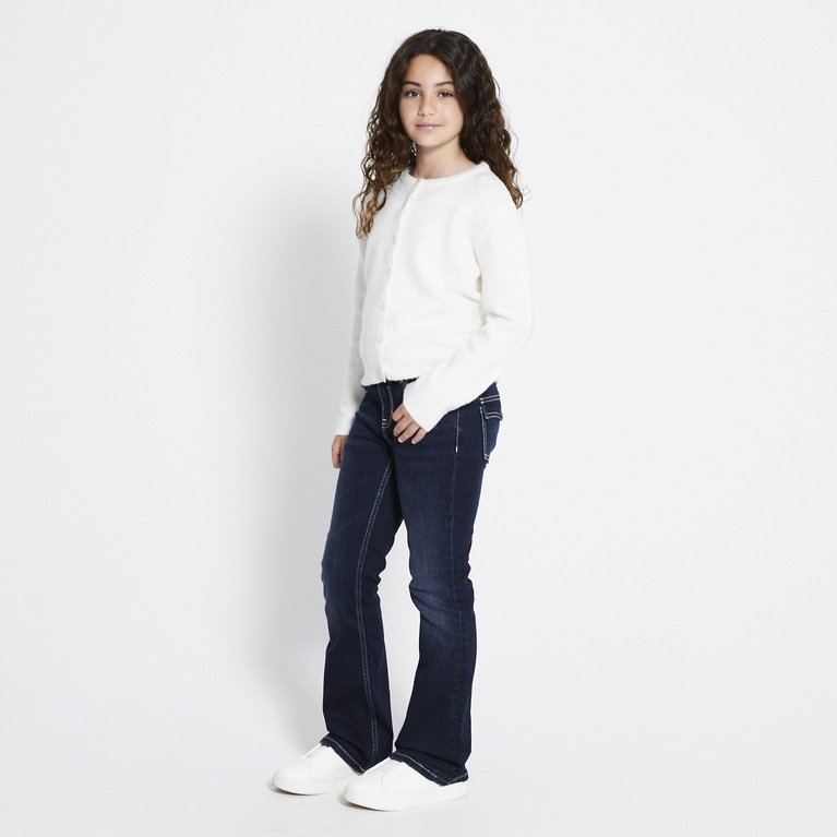 Basic knit cardigan "Siri star" Off white